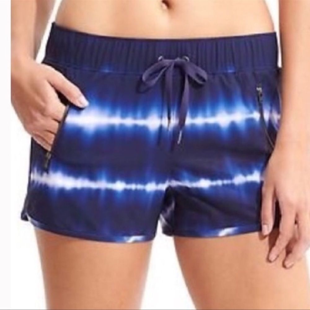 Athleta Blue White Tie Dye Sway Short S
